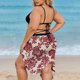 thumbnail image 2 of TaTaai Women's Solid Color Butterfly Beach Cover Up Wrap Skirt with Tie Waist Sheer Chiffon Long Dress Lightweight Sarong for Swimwear Vacation Pool Party All Season Wear Gift, 2 of 9