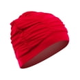thumbnail image 4 of Gorro de natación shamjiam Cómodo Premium Elástico suave Rojo, 4 of 8