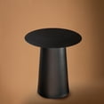 thumbnail image 5 of 17.7"W Black Mid Century Modern Metal Single Round Coffee Table, 5 of 5