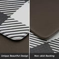 thumbnail image 5 of Kitchen Mat Set 2 Piece, Cushioned Anti Fatigue Kitchen Floor Mat Waterproof Non Slip Kitchen Rugs, Heavy Duty Ergonomic Comfort Standing Mat for Kitchen, Sink, Laundry (Black-White), 5 of 6