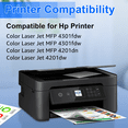 thumbnail image 7 of NineLeaf 210X 210A 4 Pack High-Yield Compatible Toner Cartridge Replacement for HP210X W2100X W2101X W2102X W2103X Color Laser Jet Pro MFP 4301fdw 4301fdn 4201dw 4201dn Printer(BK/C/Y/M), 7 of 7