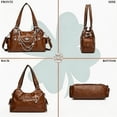 thumbnail image 6 of Sunyuer Vintage Distressed Chain Motorcycle Bag - Stylish, Large Capacity, Single Shoulder Handbag Tote Y2K Hobo Bag for Women, 6 of 8