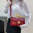 thumbnail image 3 of Jumpingount Bolso cruzado resistente y duradero de PU para mujer, bolsos fáciles de combinar, bolso cruzado para mujer, regalos Mochilas azufaifo rojo, 3 of 6