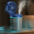thumbnail image 2 of Ohufall USB Rechargeable Portable Misting Fan 3 Speed Small Cooling Fan For Home Office Bedroom, 2 of 6