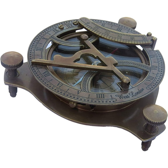 NauticalMart Brass Sundial Compass 5" Nautical Decor