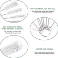 thumbnail image 6 of Pakyozj Bottle Cleaning Brushes, 8 Inch Nylon Tube Brush Set, Cleaner for Narrow Neck Bottles Cups with Hook, Set of 13pcs, 6 of 7