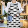thumbnail image 6 of Black Bigfoot Pattern Apron-Garden Aprons for Women with Pockets-Cotton Linen Waterproof Kitchen Cooking Gardening Aprons Adjustable for Kitchen,Cooking,BBQ and Salon 33x27 Inch, 6 of 7