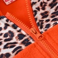 thumbnail image 4 of EQWLJWE Children's Baby Boys Girls Leopard-print Jacket Fleece Hooded Zipper Jacket Girls' Outerwear Holiday Clearance, 4 of 9