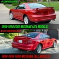 thumbnail image 2 of 1996-1998 Ford Mustang Black Trim All Clear Lens Tail Lights - Unique Style Racing, 2 of 11