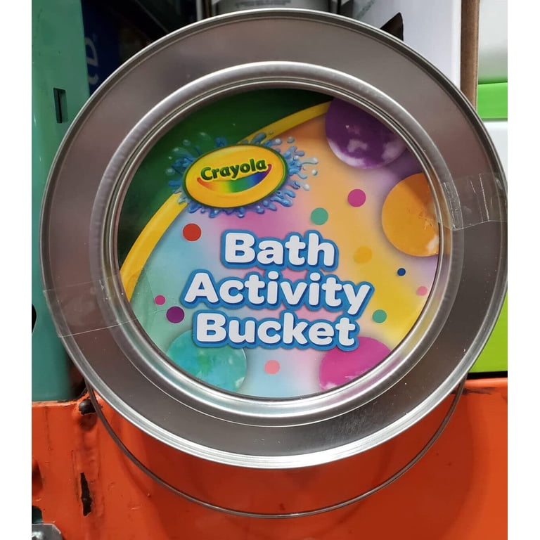 Crayola Bath Activity Bucket for Toddlers: 30 Piece Set with  NEW! Crayola Bath Activity Bucket 30 Pc Set For Kids ! Bath Bombs Finger Paint main image 0