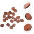 thumbnail image 3 of 20pcs Wood Stud Earring Posts Wooden Flat Earring Pin Studs DIY Earring Posts, 3 of 8