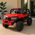 thumbnail image 4 of Carro Electrico Montable para Niños de Control Remoto y Manejo Directo Camioneta Buggy 4X4 con Luces Estero Bluetooth y USB Doble Puerta con Seguro, 4 of 7