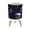 Color 4, variant on Small Trash Can with Lid Watercolor Floral Shades Blue Grey Leaves 1.8 Gallon Dog Proof Trash Can Round Garbage Can Waste Bin Wastebasket for Bathroom Bedroom Living Room