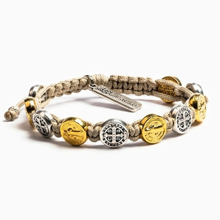 My Saint Hero Benedictine Blessing Bracelet Tan Mixed My Saint Hero Benedictine Blessing Bracelet Tan Mixed