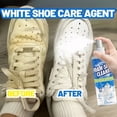thumbnail image 5 of cpengpj White Shoe Cleaner 1-Pack 3.4 oz, with Sponge Applicator No-Wash Foam Formula Removes Stains and Yellowing, for Sneakers Canvas Leather and Mesh Footwear, 5 of 9