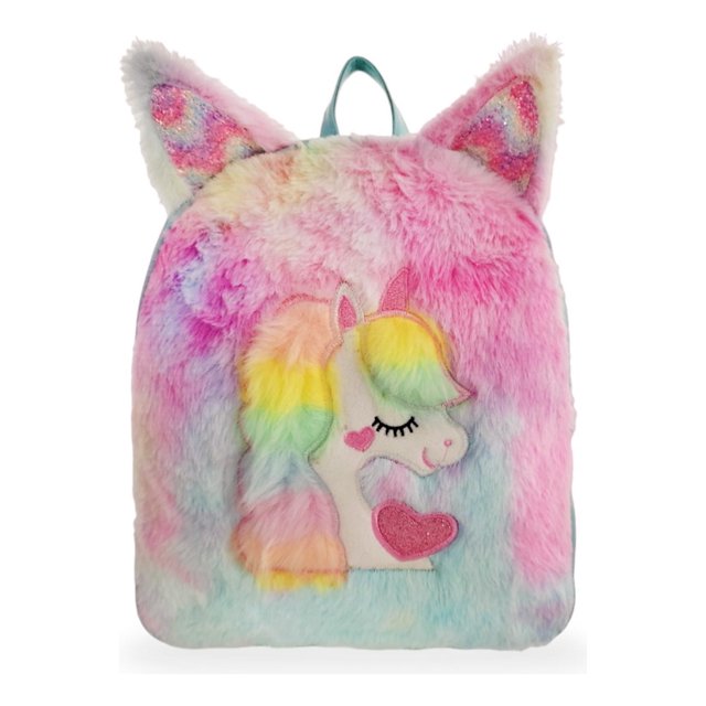 Mochila Escolar Rm Regalomex Peluche unicornio Bolsa Infantil Preescolar Kinder turquesa