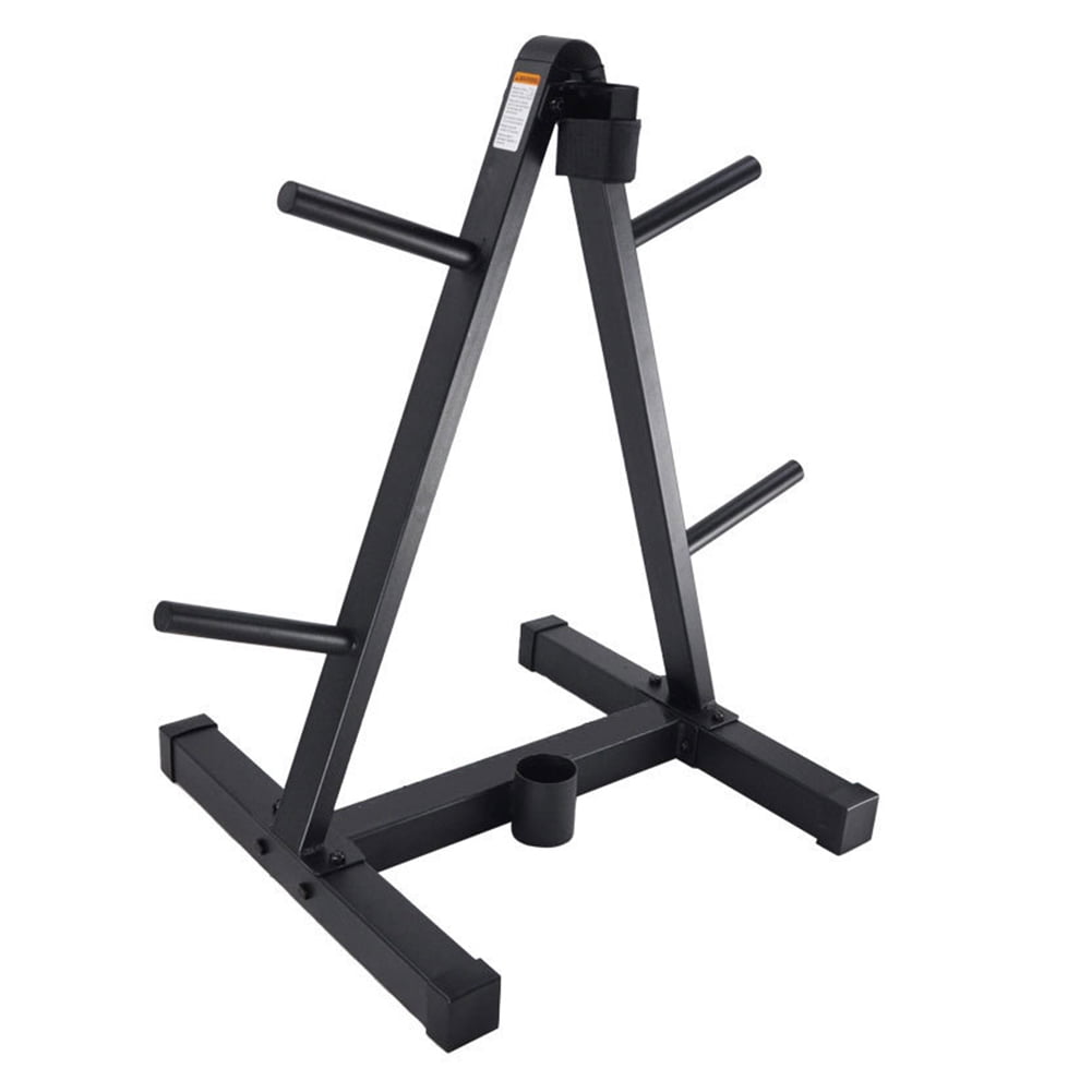 Details about   HOT Olympic Barbell Plate Storage Rack Weight Bar Tree Stand Home Gym Heavy Duty 