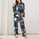 thumbnail image 2 of Balery Halloween Conjunto de Pijama con Estampado para Mujer, Conjunto de Dos Piezas con Manga Larga, Ropa de Dormir Suave con Bolsillos, Pijamas Cómodos-Small, 2 of 7