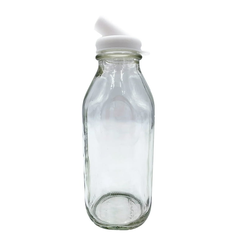 Glass Jars with Stainless Steel Lids, 33.8-fl.oz.