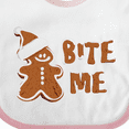 thumbnail image 4 of Inktastic Bite Me Gingerbread Boys or Girls Baby Bib, 4 of 4