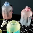 thumbnail image 4 of Botella de agua Gran capacidad Marcador de tiempo transparente Taza diseñada Gris JShteea  Para Estrenar, 4 of 9