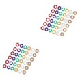 thumbnail image 3 of tamizeot 12Pcs Spiky Sensory Finger Rings Rustproof Stress Relief Massage Ring 5pcs 2Set, 3 of 6