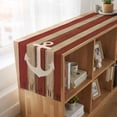 thumbnail image 6 of Table Runners 90 Inches Long Dress Scarves, Nautical Anchor Farmhouse Coffee/Dining/Kitchen Table Runner for Living Room, Red Beige Rretro Wooden Board Textures 13x90 Inch, 6 of 9