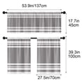 thumbnail image 4 of Amzcrzy Short Curtains 2D Print Kitchen Short Curtainwashable Kitchen Decor Curtainhalf Window Curtain for Kitchen Window Waterproof Light Filtering Curtain for Homecaf Curtains Room Decor, 4 of 7