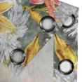 thumbnail image 4 of Ambesonne Floral Grommet Curtain, Lily Gerbera on Reseda Back, 50"x60", Salmon Mustard, 4 of 5