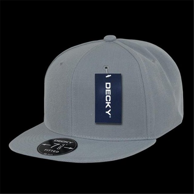 Decky RP1-PL-GRY-23 Retro Fitted Caps Grey - 7
