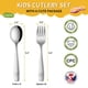 thumbnail image 2 of Juego de utensilios para comer Dehov para niños pequeños, 12 piezas, acero inoxidable apto para uso, 2 of 8
