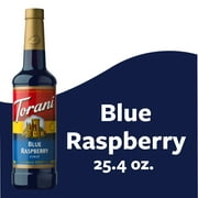 Torani Blue Raspberry Flavoring Syrup, Drink Mix, Handcrafted Soda Flavoring, 24.5 oz