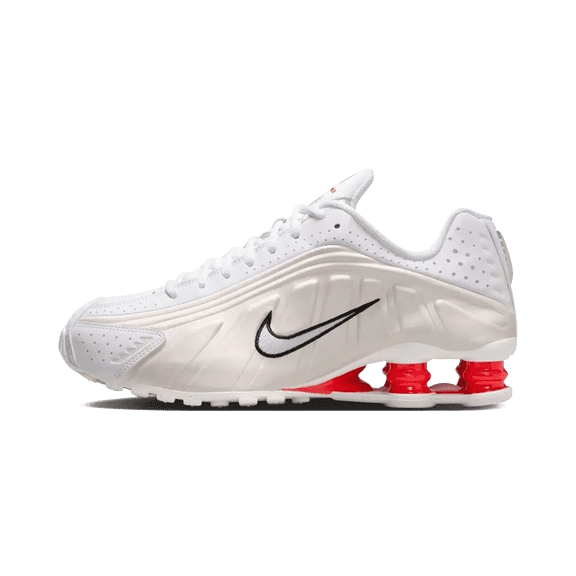 NIKE WOMENS Shox R4 Womens "White Picante Red" AR3565 103 AR3565 103 from Stadium Goods