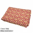 thumbnail image 5 of Fruit Floor Pillow Lounger Cover, Repeating Fresh Raw Slices Healthy Pears in Pastel Tones Pattern, Nap Mat Printed Fabric Case for 5 Pillows, 88" x 27", Dark Coral Pale Orange, by Ambesonne, 5 of 5