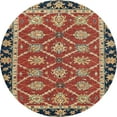 thumbnail image 1 of Ahgly Company Indoor Round Abstract Fire Brick Red Abstract Area Rugs, 5' Round, 1 of 6