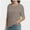 Khaki gray, variant on Women's V-Neck Short Sleeve T-Shirt - Soft Casual Basic Tee, Solid Colors, S-XXL