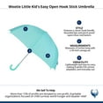thumbnail image 5 of CTM Little Kid's Easy Open Hook Stick Umbrella by Wootie, 5 of 5