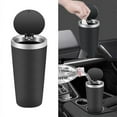 thumbnail image 2 of Suv Garbage Bin Car Cup Holder Trash Can With Cover Organizer Storage Box Bucket, 2 of 5