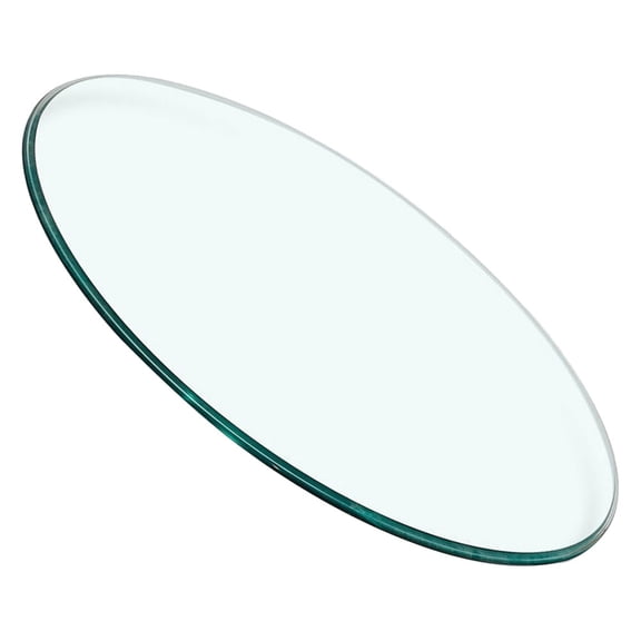 OUNONA Thickened Shatterproof Glass Tabletop, Transparent Replacement for Coffee or Tea Tables, Easy to Clean, 1 Piece Set