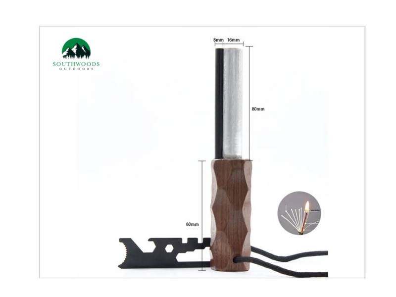 Ferro Rod Durable Waterproof Fire Starter (10,000 Strikes)