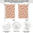 thumbnail image 2 of Wukai Strawberry Floral Garden Flags Double Sided Welcome Garden Yard House Flags Outside Outdoor House (Only Flag), 2 of 8