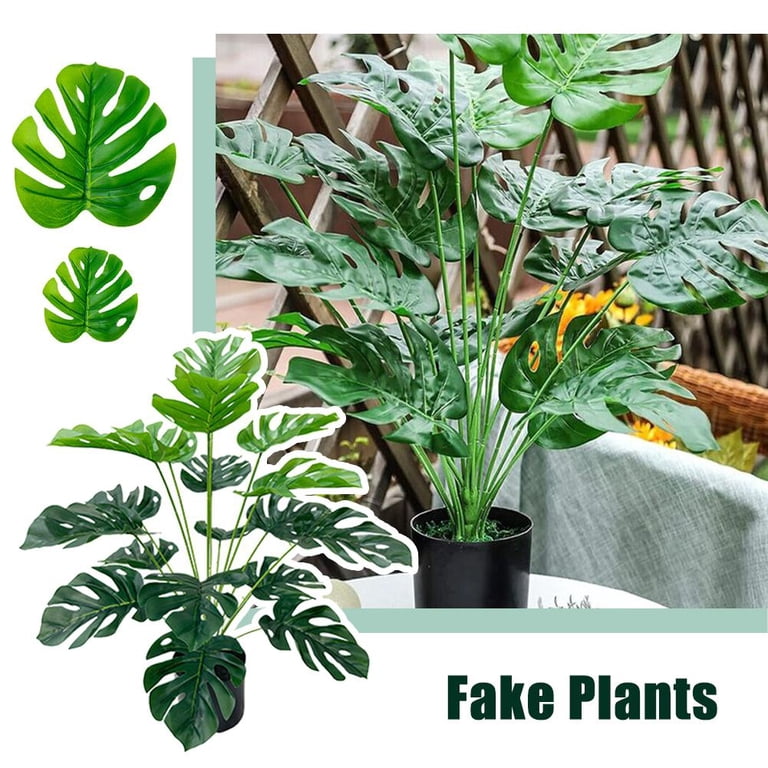 SHAPERME Fake Plants Large Artificial Faux Plants Pot for Indoor and  Outdoor Home 76CM