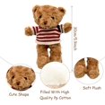 thumbnail image 2 of Bears Plush Teddy Bear Soft Toys Cute Plushies Dolls Plush Doll Figure Soft Cute Stuffed Doll in T-shirt Birthday Christmas Valentines Gifts for, 2 of 5