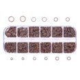 thumbnail image 1 of 1 caja de anillos de salto de hierro, bucles individuales para joyas, Bronce rojo Zulema Anillos de salto de bucles simples abiertos, 1 of 7