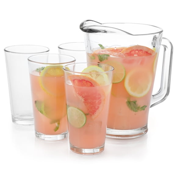 Juego de Jarra y 4 Vasos de Agua CRISA Cavana 5 Piezas