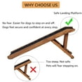 thumbnail image 6 of Unipaws Dog Ramp, Wooden Pet Ramp for Small Dogs, Foldable Dog Ramp, Adjustable Height, 6 of 6
