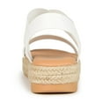 thumbnail image 4 of Journee Womens Caroline Strappy Espadrille Sandals, 4 of 9