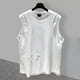 thumbnail image 1 of pstuiky Camiseta sin mangas para hombre, Camiseta deportiva informal de cuello redondo sin mangas de doble capa para hombre Chaleco de hombre m, 1 of 5