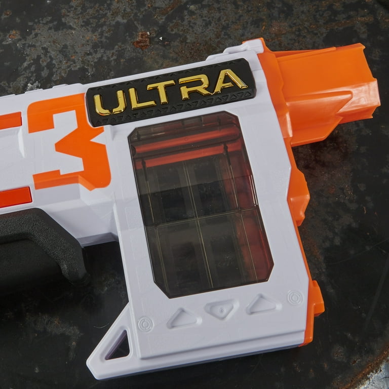 Nerf Ultra Three Blaster - Pump-Action with 8-Dart Clip and Ultra