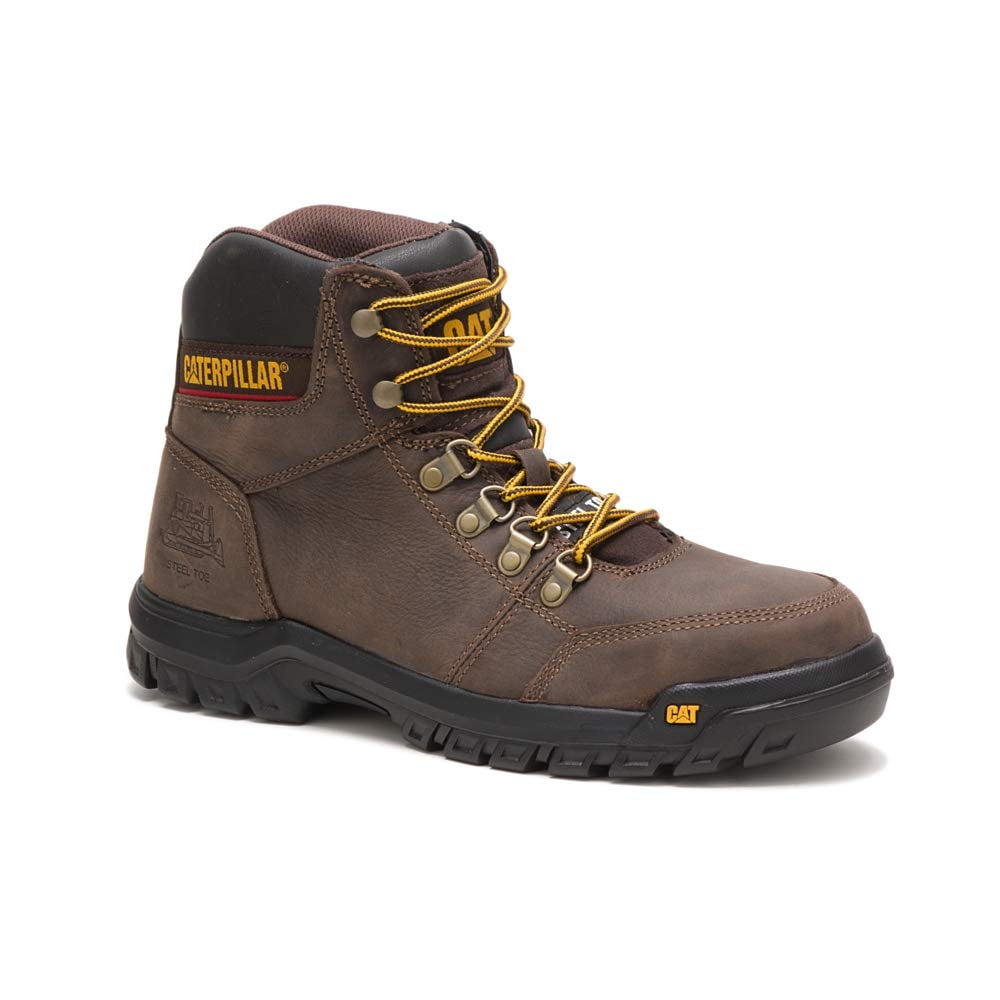 Cat Footwear P90803 Men s Outline Steel Toe Work Book Seal Brown 11